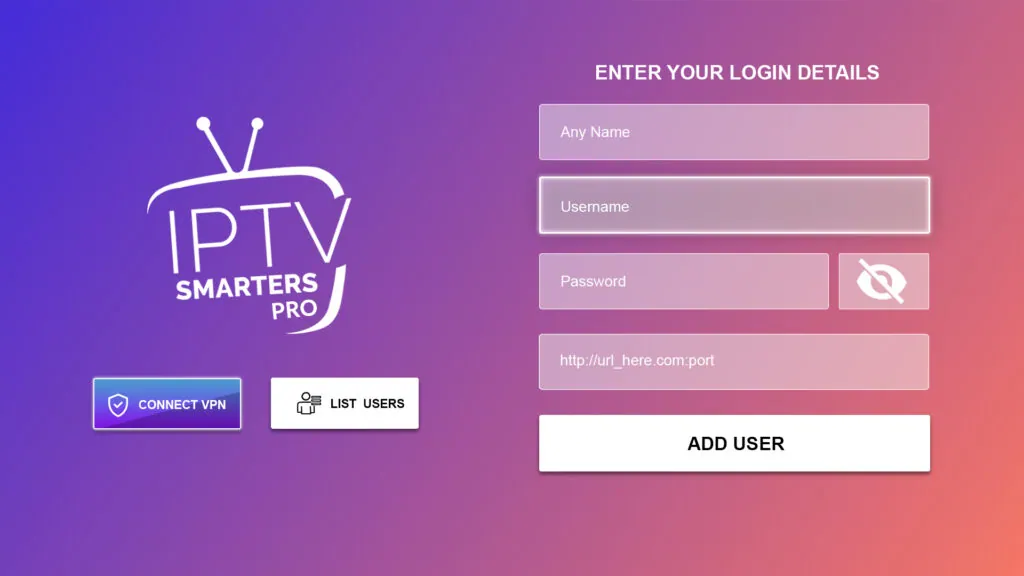 IPTV Smarters Pro Login screen with fields for Honey Bee IPTV name and Xtream Codes credentials