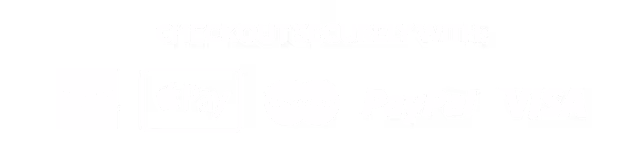 Secure checkout with American Express, Apple Pay, Mastercard, PayPal and Visa